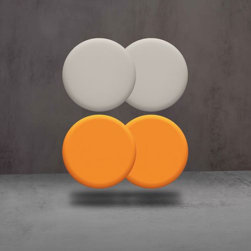 Almohadillas Freestyle Beige/ Naranja